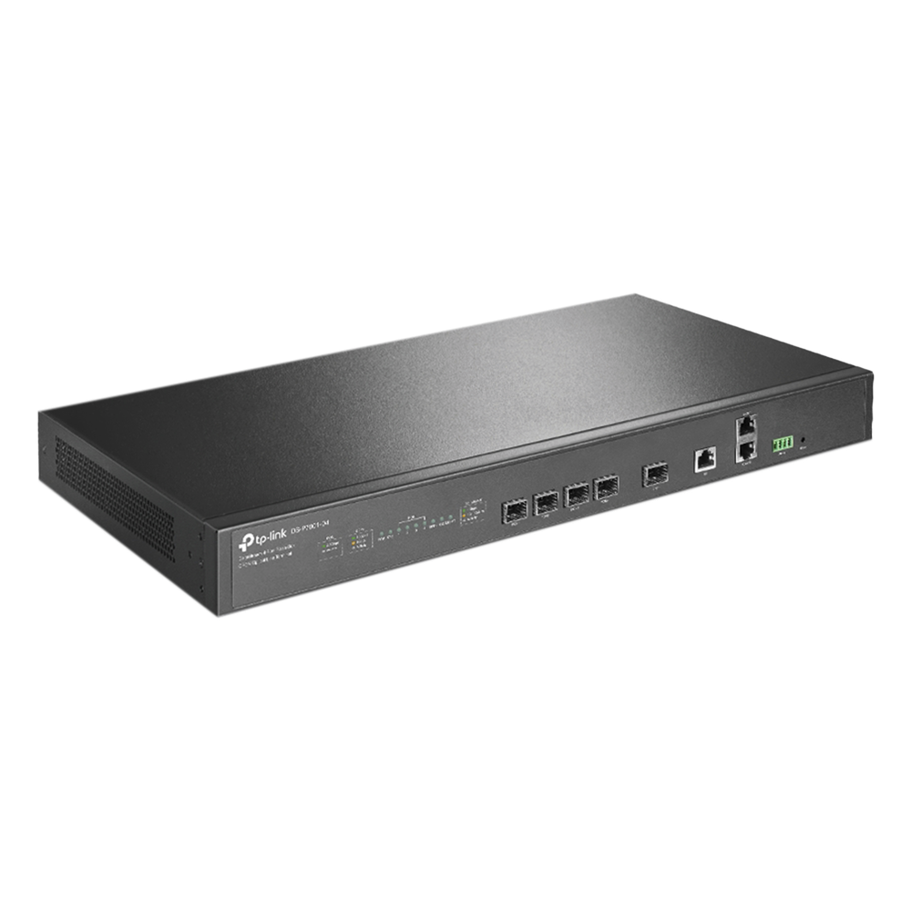 Delta Stream - OLT de 4 puertos GPON / Conexión de hasta 512 ONUs / 1 Puerto Gigabit RJ45 Uplink /  1 Puertos SFP+ Uplink / Fuentes Redundantes AC- DC (incluidas) / Administración desde la nube (DPMS)