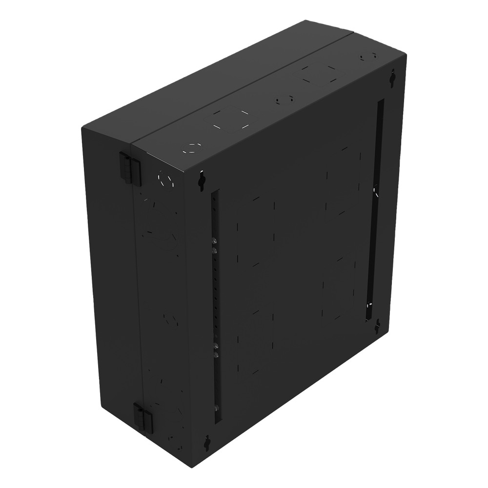 Gabinete de Pared con Rack Horizontal de 6 UR, con Ventanilla de Inspección, Se envía el Gabinete Armado.