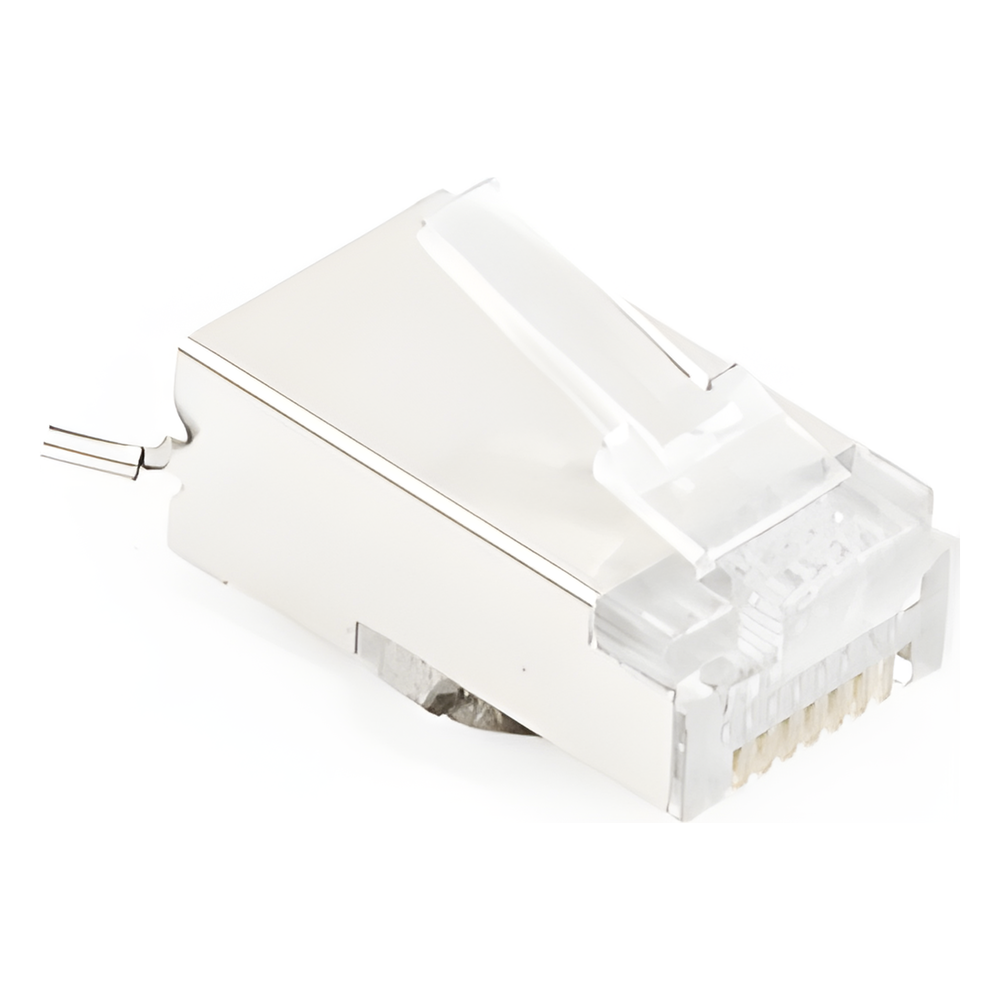 Conector RJ45 para Cable FTP/STP Categoría 5E - Blindado con Pin a Tierra