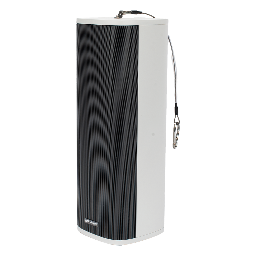Bocina (Altavoz IP) | Tipo Columna | 60 Watts | No requiere amplificador | Exterior IP66 | Entrada de alarma | Voceo en tiempo real | Calendarización de audios | Micrófono y altavoz integrado