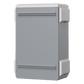 Gabinete de Acero Ventilado para Exterior 380 x 660 x 240 mm con Rieles DIN y 4 Placas Laterales para Montaje de Equipos por Fuera