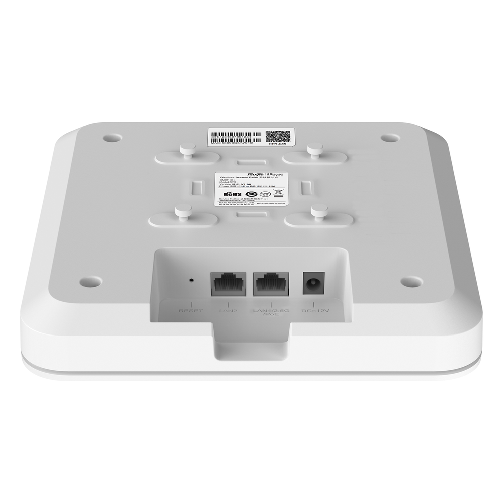 Punto de Acceso Mesh Wi-Fi 6 para Interior, se Instala en Techo o Pared, hasta 512 Usuarios y 3.2 Gbps, Doble Banda 802.11ax MU-MIMO 4x4