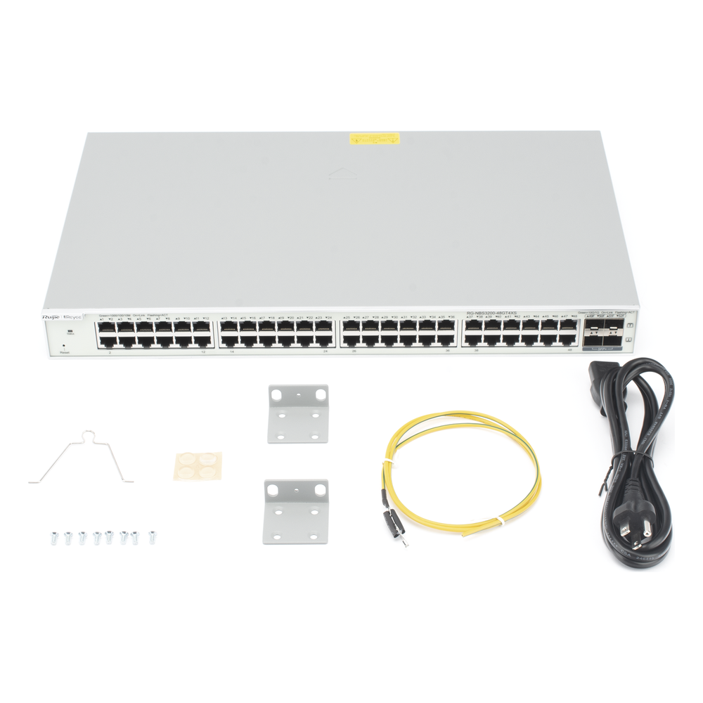 Switch Administrable Capa 2+ Plus, con 48 puertos Gigabit + 4 SFP+ para fibra 10Gb, gestión gratuita desde la nube