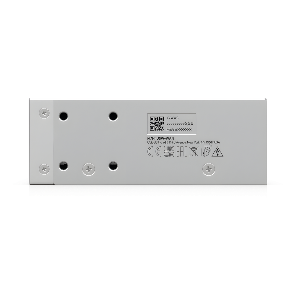 UniFi USW-WAN – Switch WAN Capa 2 con Uplinks SFP+ 10G, Puerto RJ45 GbE y Alimentación CA Redundante para Alta Disponibilidad con UniFi Gateways en Modo Shadow (Rack 1U)