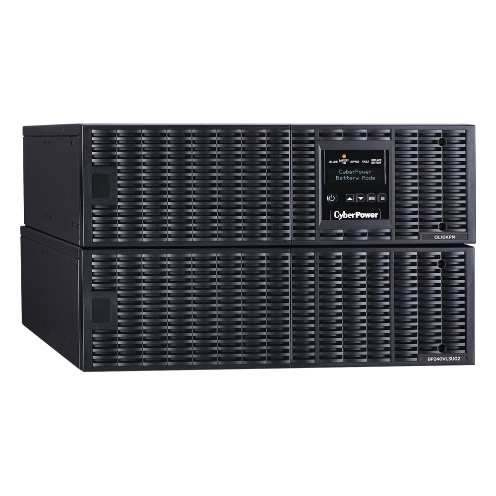 UPS de 10000 VA/10000 W, Online Doble Conversión, 200 - 240 Vac de Entrada, 200 - 240 Vac de Salida, Terminal Hardwired, Onda Senoidal Pura, Torre o Rack de 6 UR, Con 3 Tomas NEMA L6-30R
