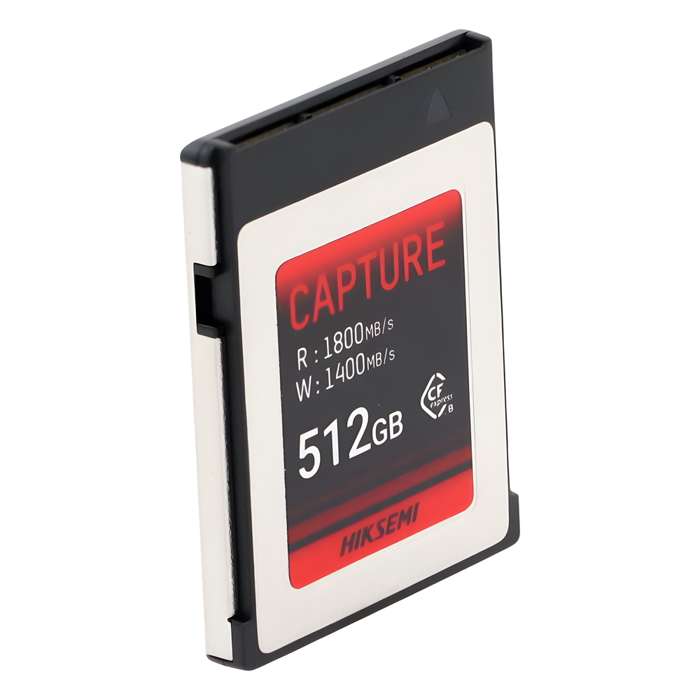 Memoria CFexpress Tipo B / 512 GB / 1800 MB/s Lectura / 1700 MB/s Escritura / Video 8K / PCIe Gen 3×2