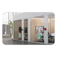 Panel Touch Para Programación De Salas De Reuniones Todo En Uno Con Indicadores LED Laterales Moderno y Ultrafino