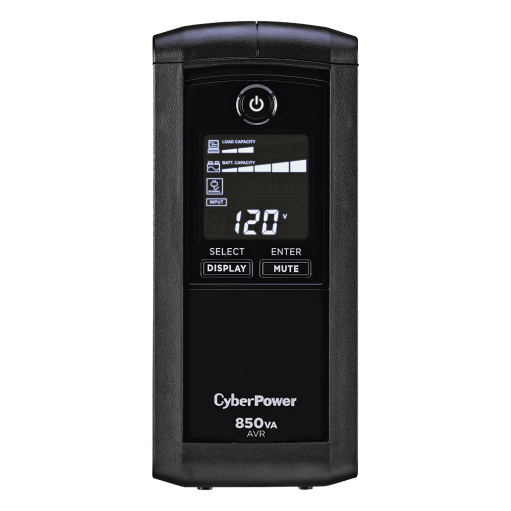 UPS de 850 VA/510 W, Topología Línea Interactiva, Entrada 120 Vca NEMA 5-15P, Tipo Mini Torre, Con 9 Tomas NEMA 5-15R