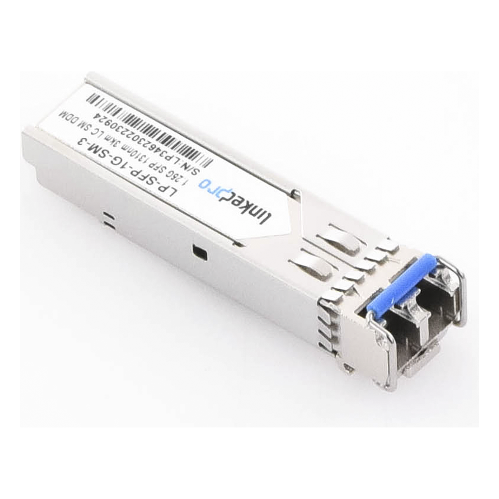 Transceptor Óptico SFP (Mini-Gbic) / Monomodo 1310 nm / 1.25 Gbps / 1000BASE / Conectores LC/UPC Dúplex / DDM / Hasta 3 km