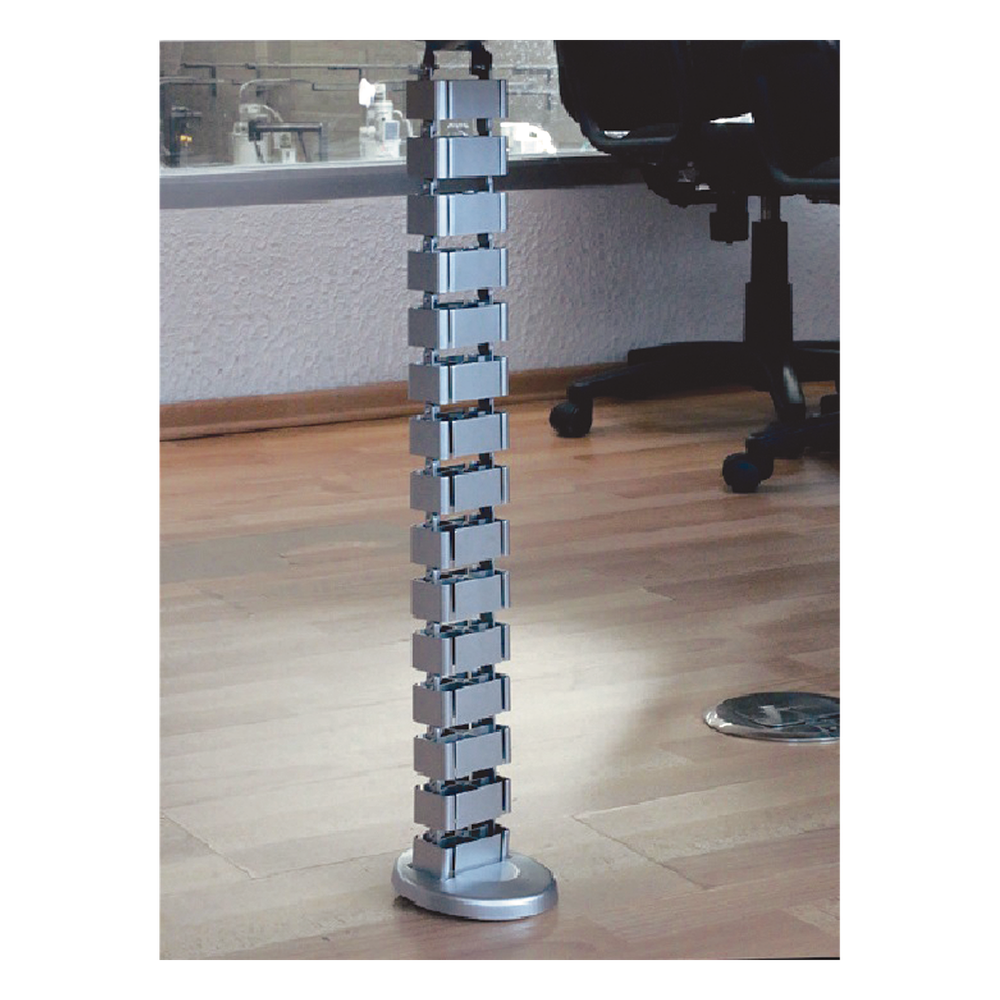 Organizador de Cables Vertical Articulado, Ideal para Llevar los Cables del Piso a Mesa o a la Cubierta del Escritorio de Manera Segura