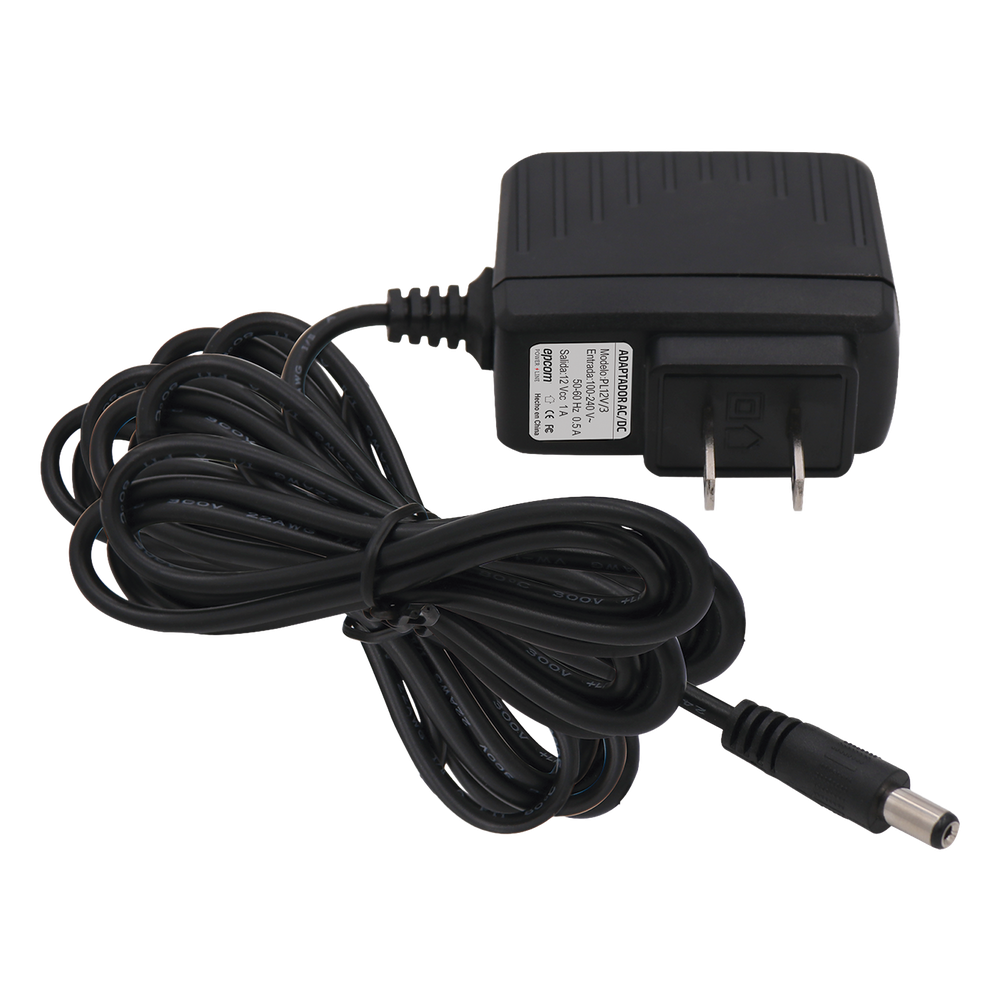 Fuente de Poder de 12 Vcc @ 1 Amp Regulado / Con Cable de 3 Metros / Uso en Interior / Múltiples Usos