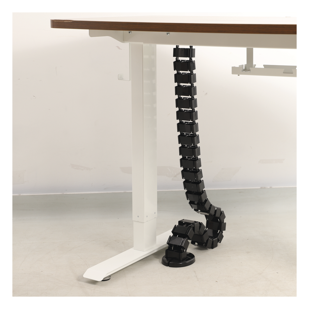 Portacable de Tipo Cadena para Escritorio / Organizador de Cables Vertical Articulado / 1200 mm (47.24 Pulgadas) de Longitud / Evita que los Cables se Enreden o Tensen al Momento de Elevar la Altura
