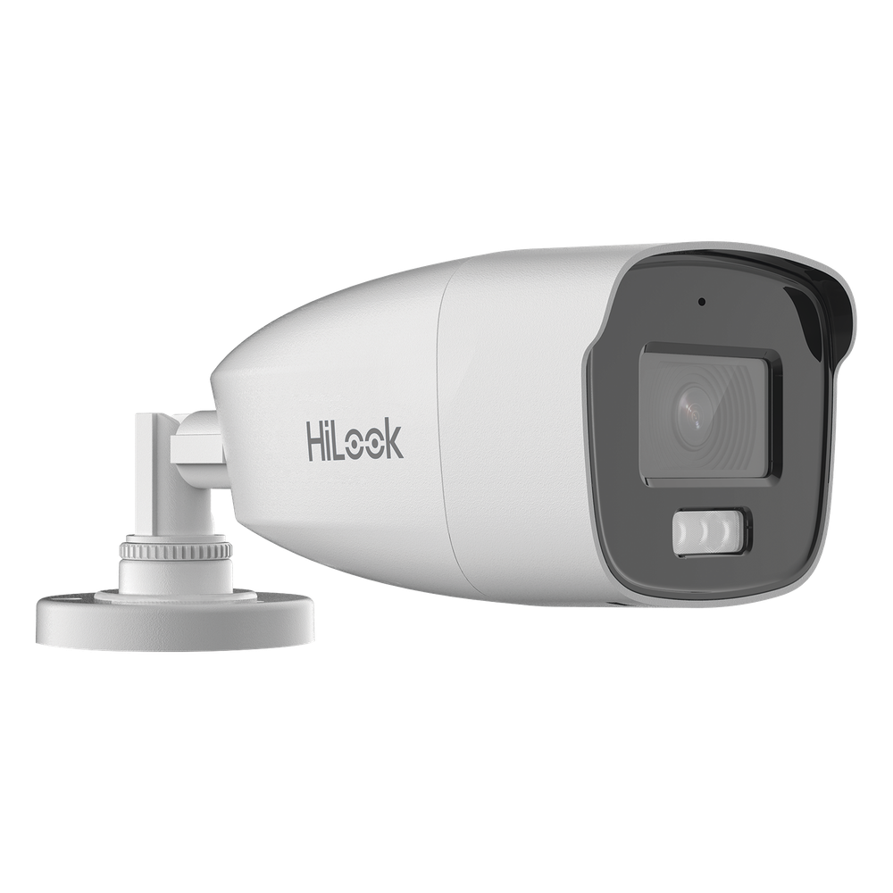 [Dual Light + ColorVu] Bala TURBOHD 3K megapixel / 40 mts IR + 40 mts luz blanca / Lente 2.8 (104° de Visión) / Exterior IP66 / Audio por Coaxitron / TVI-AHD-CVI-CVBS / Metal  / Smart-Hybrid light