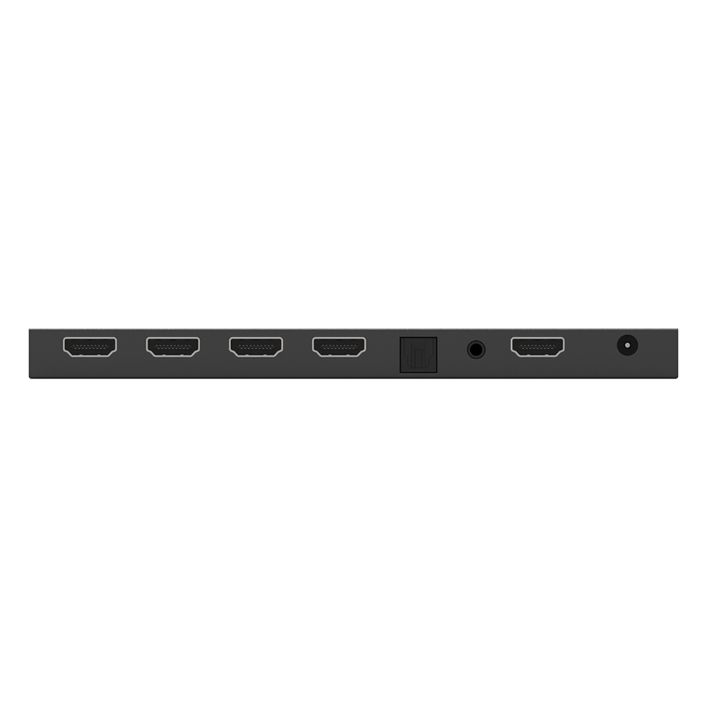 Splitter HDMI 1x4 | 1 Entrada a 4 salidas (Simultaneas) | 4K@60Hz | Extractor de Audio | Down Scaler | HDR  4:4:4 | EDID | 18Gbps
