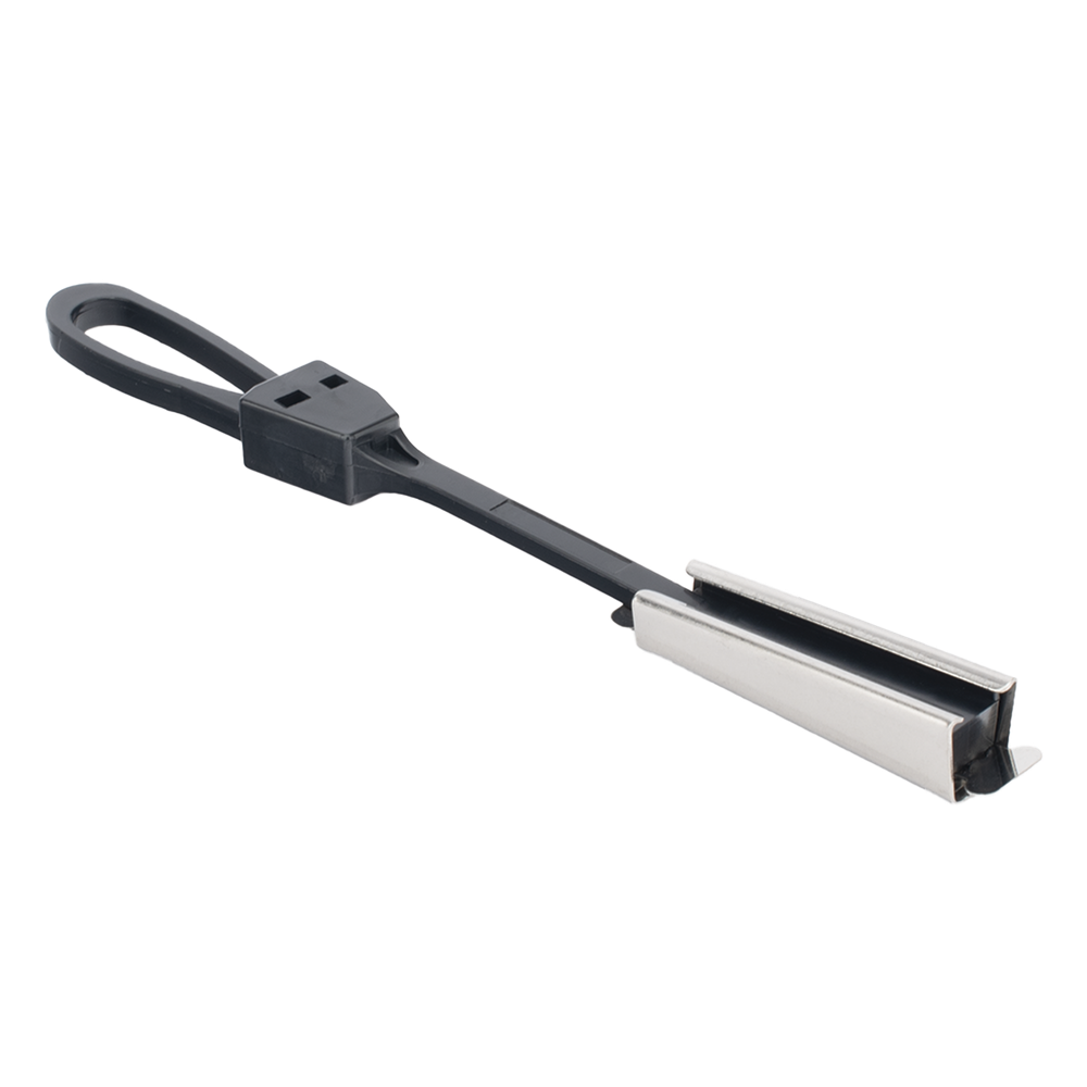 Tensor Plastico para Fibra Óptica Drop Plana de 5x2 mm, Span 80 metros (Termoplastico Resistente a los Rayos UV)