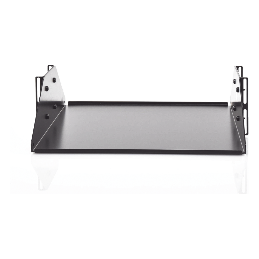 Charola Doble Para Soportar Equipo en Racks de 432 mm de Profundidad, de 19in, 3UR, Color Negro