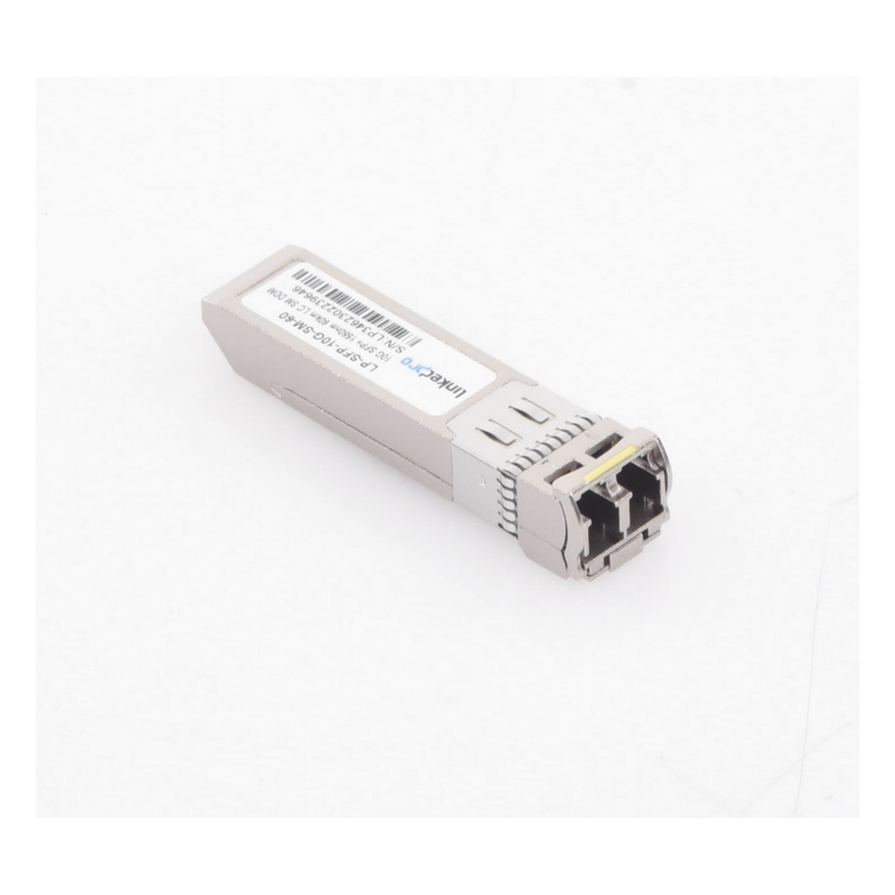 Transceptor Óptico SFP+ (Mini-Gbic) / Monomodo 1550 nm / 10 Gbps / 10GBASE-ER / Conectores LC/UPC Dúplex / DDM / Hasta 60 km