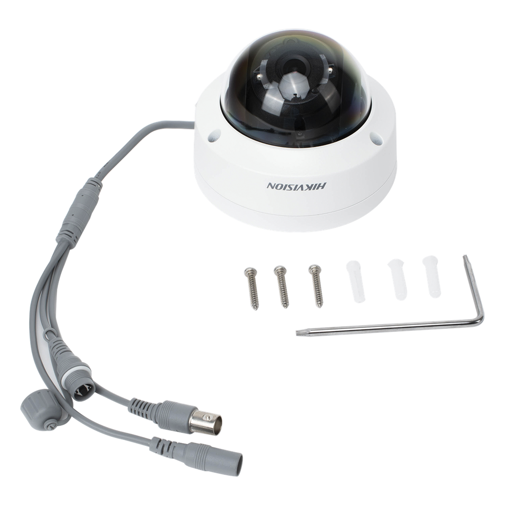 Domo TURBOHD 4K (8 Megapixel) / Gran Angular 102º / Lente 2.8 mm / Exterior IP67 / IK10 / IR EXIR 30 metros / TVI-AHD-CVI-CVBS / dWDR