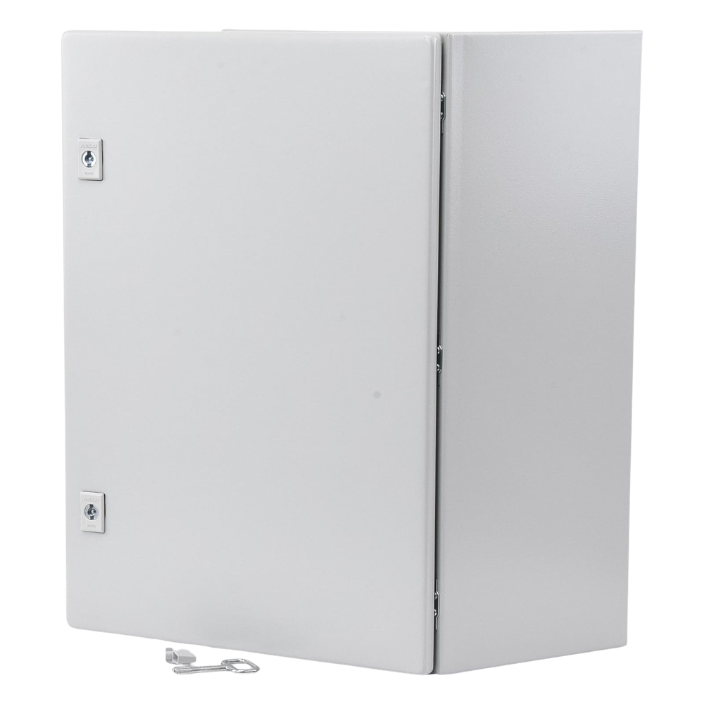 Gabinete de Acero, Nema 4 -IP 66 de 40 x 60 x 25 cm con Platina y certificado UL.