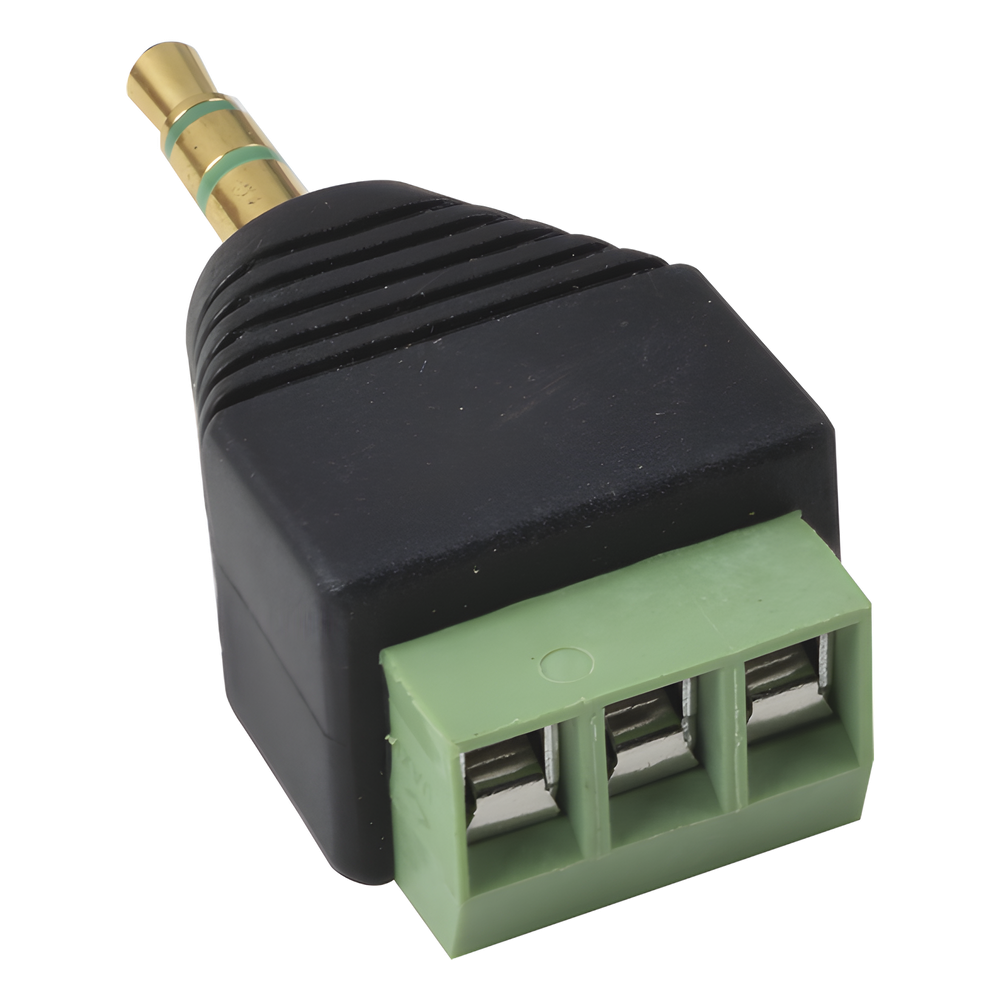 Adaptador para Audio y Video de 3.5 mm con Terminal Atornillable