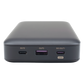 Power Bank de 20000mAh | 3 Salidas 100W Max. | USB-A + 2 USB-C | PD 3.0 | QC3.0 | FCP | SCP | Pantalla Inteligente | Carcasa Ignifuga | Color Gris | Incluye Cable USB de 50cm | Carga tu Laptop de Manera Segura.