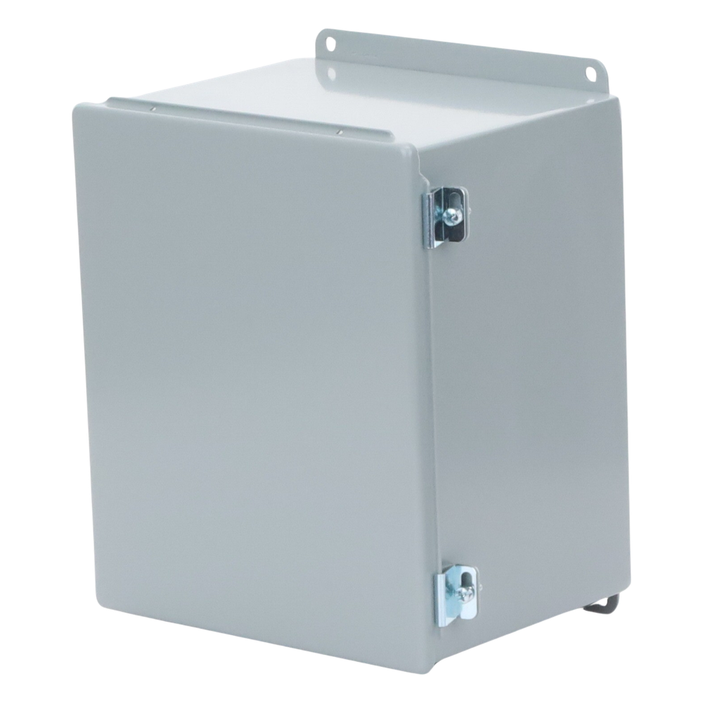Gabinete de Bisagra Continua NEMA 12; IP66 de Uso en Intemperie, 305 x 254 x 203 mm, De Acero, Color Gris