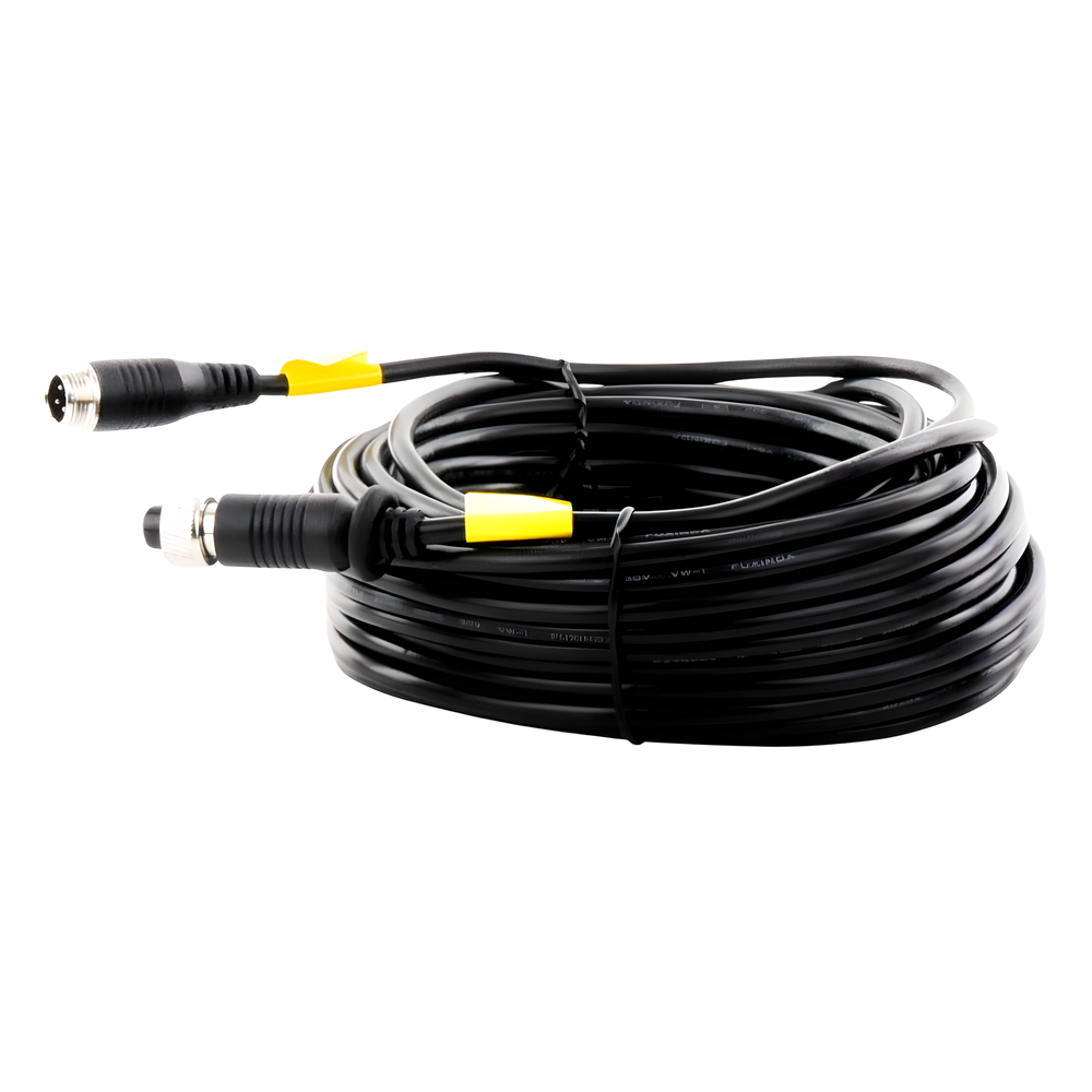 Cable Extensor de Vídeo y Audio de 14 Metros / Conector Tipo Aviación / Compatible con Cámara TURBO Móvil HIKVISION