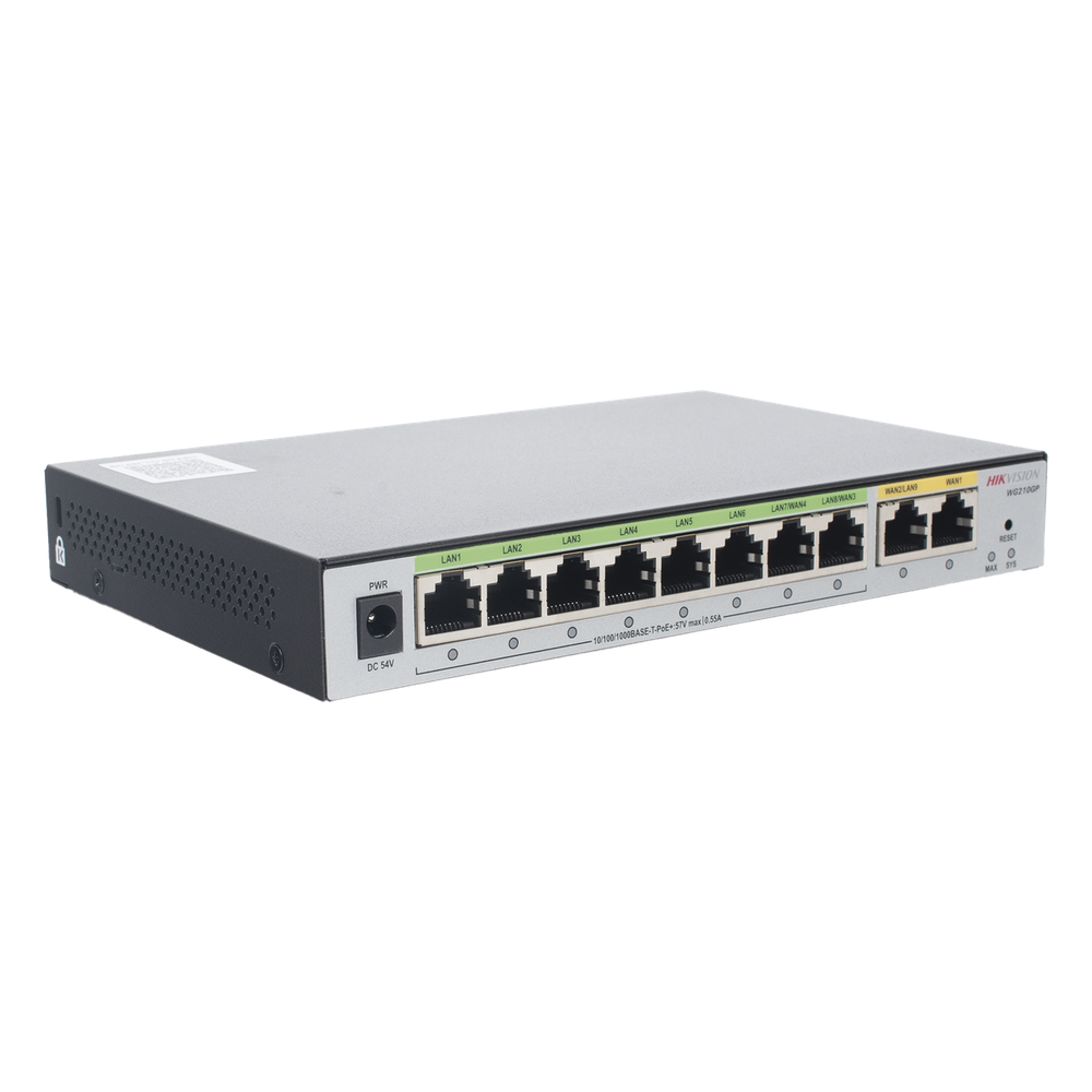 Router Gigabit PoE+ / Ideal para Access Point (AP) / 8 Puertos Gigabit PoE+ / 2 Puertos WAN / Hasta 200 clientes
