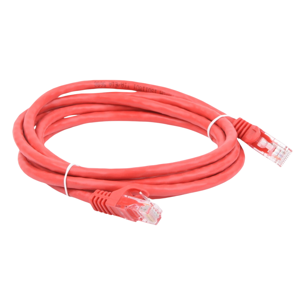Cable de Parcheo UTP Cat6 - 2 Metros (6.56 Pies) - Rojo