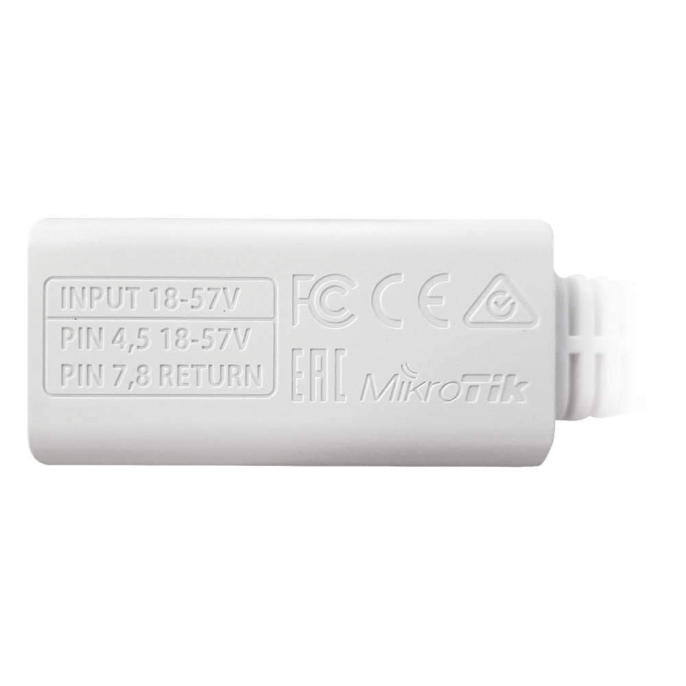 PoE Pasivo para Equipos Mikrotik 10/100/1000 Mbps