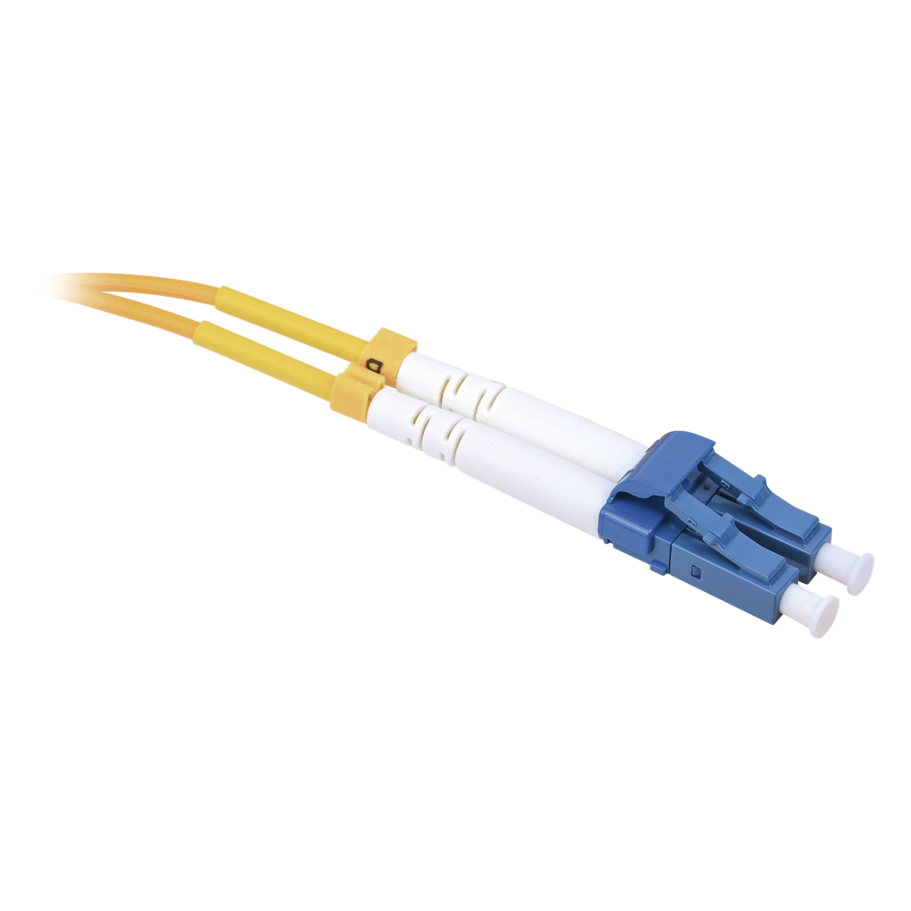 Jumper de Fibra Óptica Monomodo 9/125 LC/UPC-SC/APC, PVC, 2.0 mm, Dúplex, Amarillo, 3 Metros (9.84 Pies)
