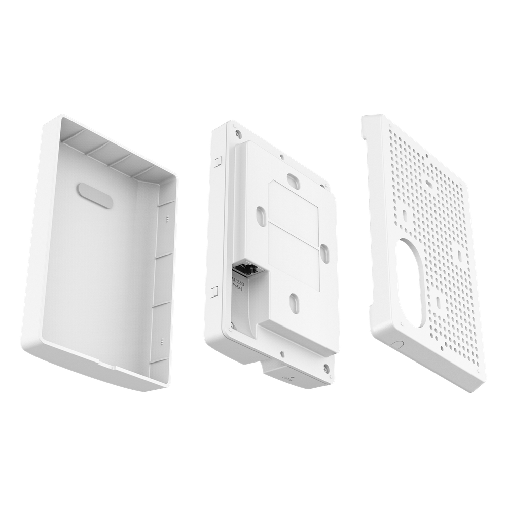 Punto de Acceso Wi-Fi 7 para Pared / GWN7670WM / MIMO 2x2:2 DL-UL OFDMA / Modulación 4096 QAM / 2.5G Ethernet PoE+ / Hasta 256 Clientes / QoS Avanzado / Cobertura 175 mts / Gestión Integrada y en la Nube