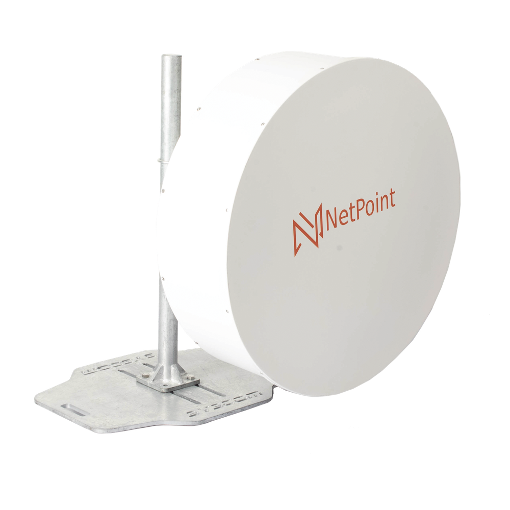 Antena Blindada de alta gama / 3 ft / 10-11 GHz / Ganancia 38 dBi / Conector de guía de onda para radios B11 / Montaje con alineación milimétrica / Tornillería de acero inoxidable