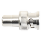Adaptador en Línea para 75 Ohm, de Conector BNC Macho a RCA Hembra en Aplicaciones de Audio-Video para Cámaras, Monitores y DVR's.