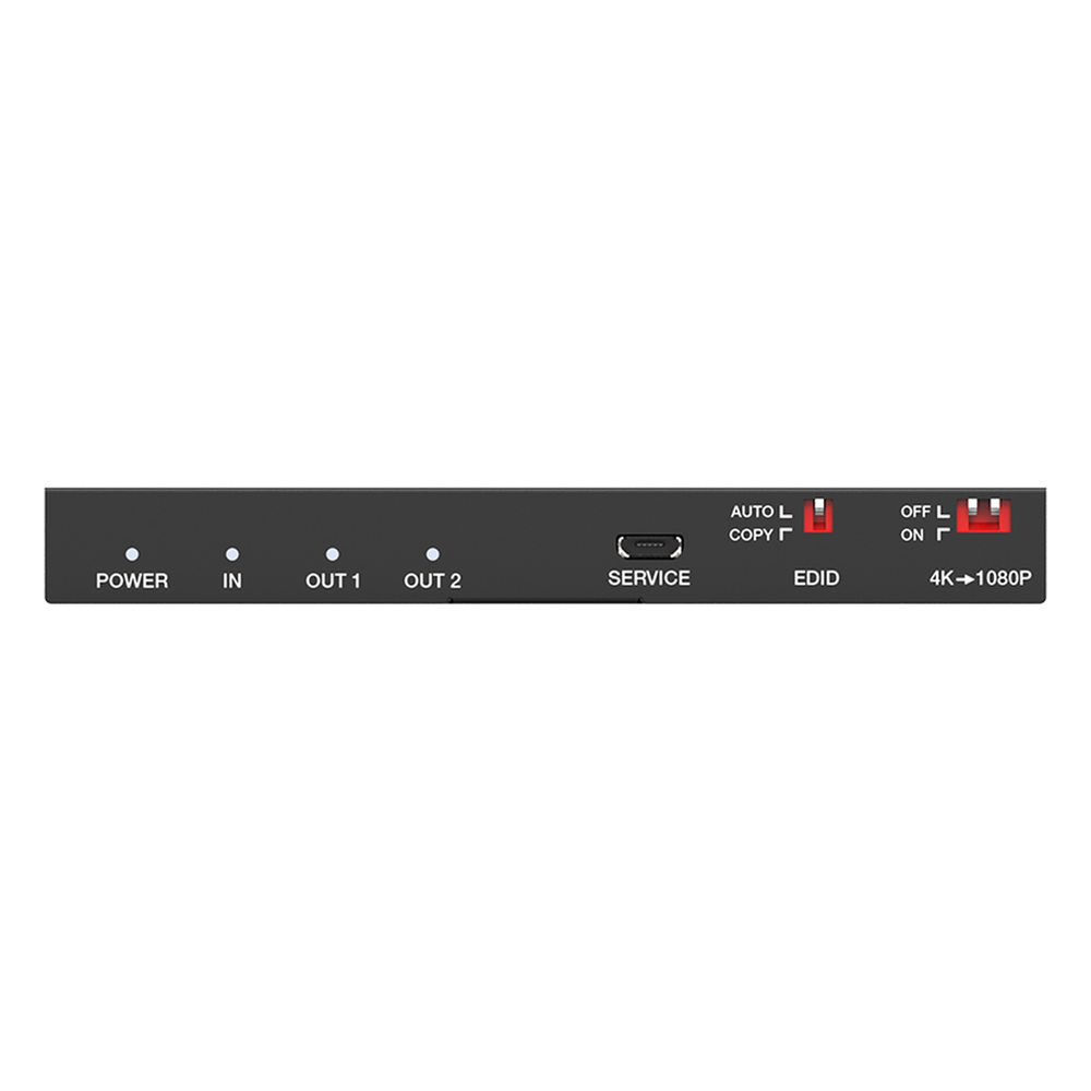 Splitter HDMI 1x2 | 4K@60Hz | Extractor de Audio | Down Scaler | HDR  4:4:4 | EDID | 18Gbps