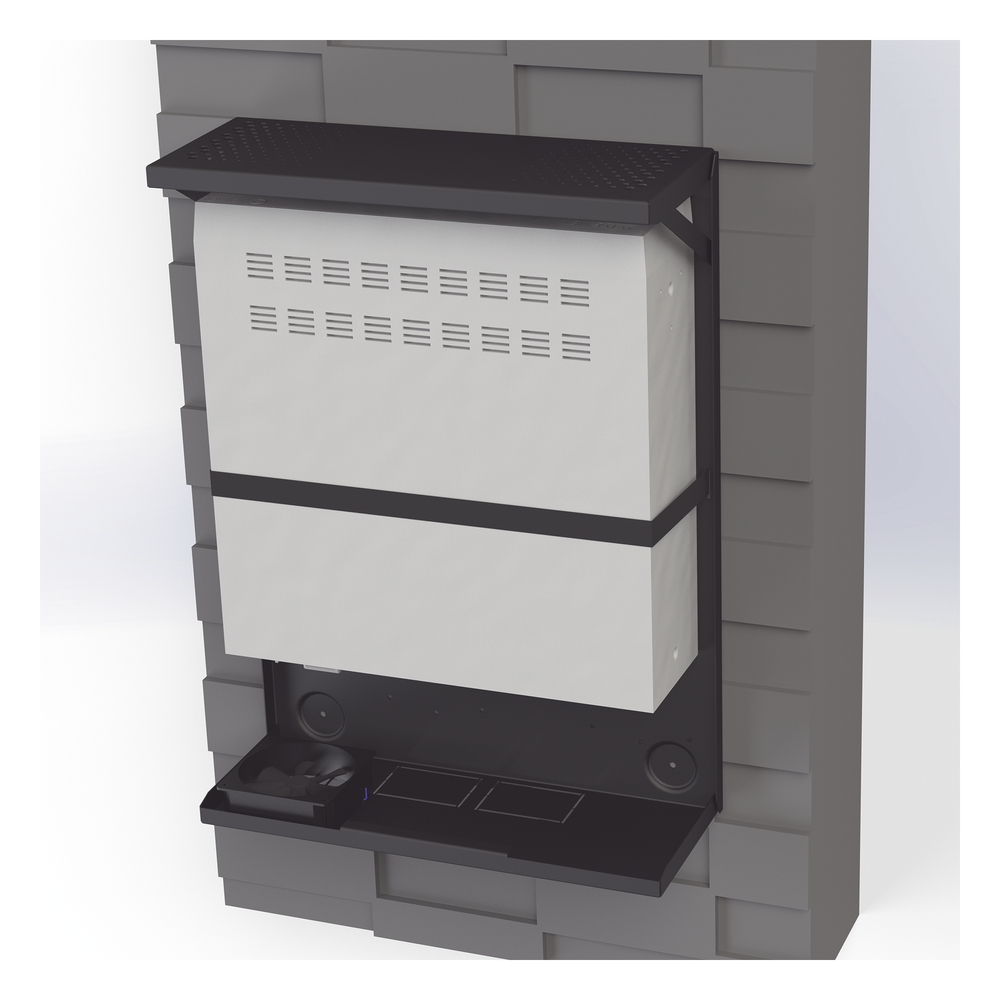 Gabinete Metálico para DVR/NVR con Chapa y llave.