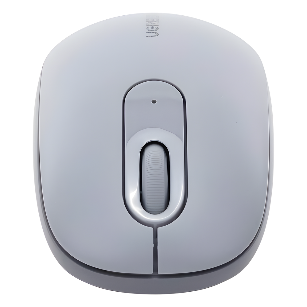Mouse Inalámbrico 2.4G 800/1200/1600/2400 DPI | Función de 3 botones | Alcance 10m | Silencioso |  Ergonómico | Anti-caída y Anti-interferencias | Batería Alcalina AA incluida  | Color Grey.
