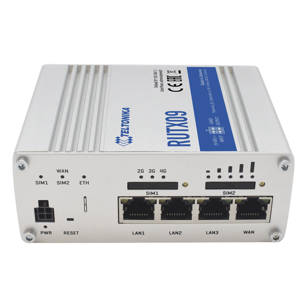 Router Industrial LTE 4.5G Cat 6 / 300 Mbps / 4 Puertos Gigabit / Doble SIM / GNSS / PoE / -40°C a 75°C