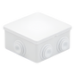 Caja Estanca de PVC Para Derivación y Conexión, 10 Entradas, Tapa con Tornillo de 1/4" de Vuelta, 150x110x70 mm (Área interna), Uso Exterior IP55, Material que no Propaga el Fuego y Libre de Hálogenos