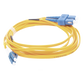 Jumper de Fibra Óptica Monomodo 9/125 LC/UPC-SC/UPC, PVC, 2.0 mm, Dúplex, Amarillo, 3 Metros (9.84 Pies)