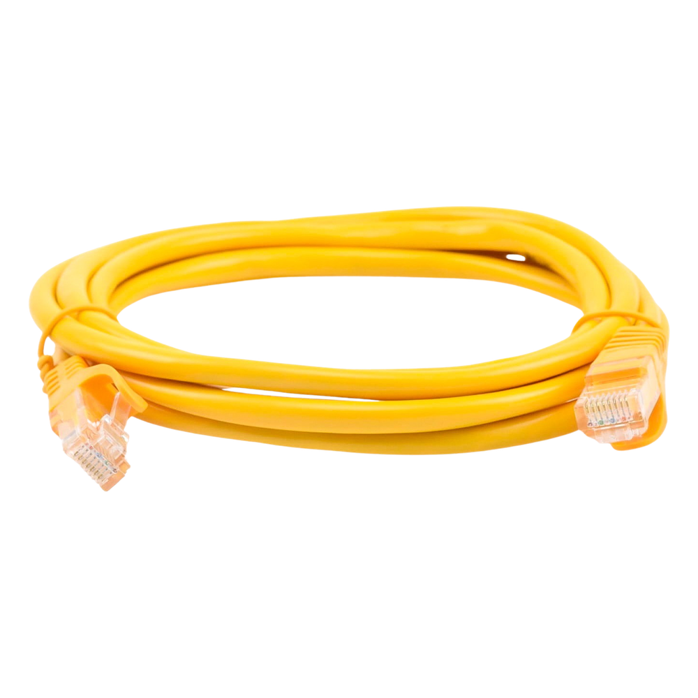 Cable de Parcheo UTP Cat5e - 2.0 Metros (6.56 Pies) - Amarillo