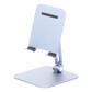 Soporte de Aluminio para IPad & Tablet | Plegable |Angulo Ajustable de 180° y 270° | Base Antideslizante | Protección  de Silicona | Amplia Compatibilidad con dispositivos de 7.9'' a 12.9'' | Aluminio Solido | Color Gris