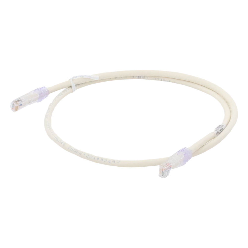 Cable de Parcheo UTP Categoría 6, con Plug Modular en Cada Extremo - 1 Metro (3.28 Pies) - Blanco Mate