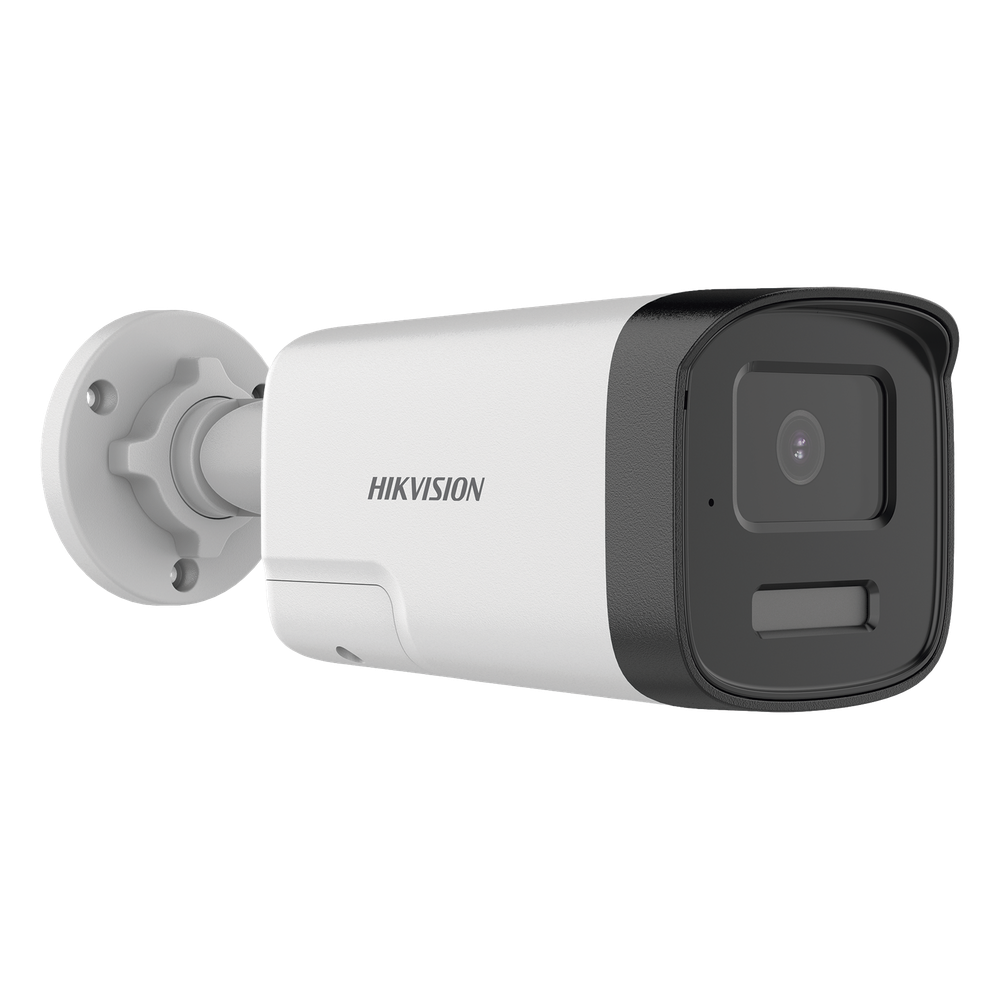 [Audio Bidireccional + Dual Light + ColorVu] Bala TURBOHD 4K (8 Megapixel) / Lente 2.8 mm / 40 mts IR EXIR + 40 mts Luz Blanca / Micrófono y Bocina Integrado / Exterior IP67 / Metal / dWDR