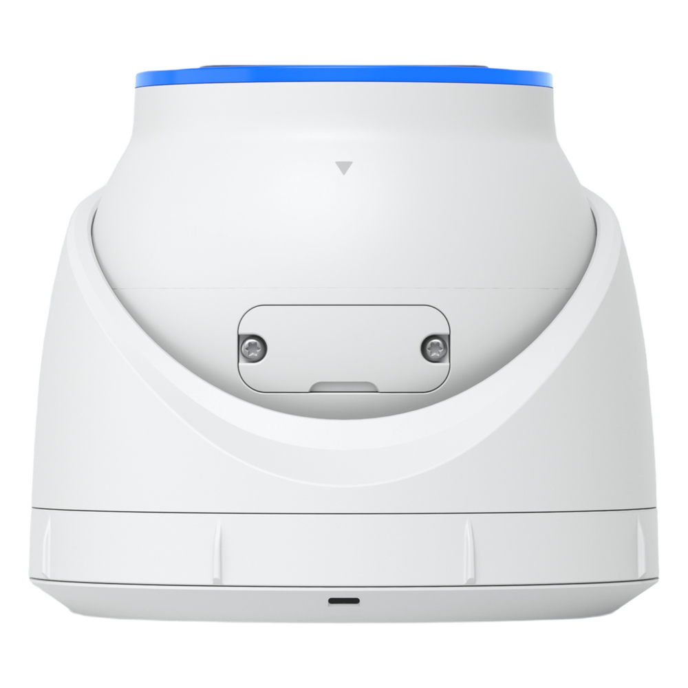Cámara UniFi Protect Turret AI blanca / 4K(8MP) / Ángulo ultra-ancho 109.9 / Visión Nocturna IR 40 m / AI Avanzado: Reconocimiento de Rostros y Matrículas / LED para color en la noche / Micrófono 2 vías / ranura M