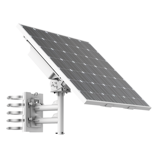 Kit Solar de alimentación / Panel Solar / Batería de Respaldo de Litio 360 Wh / 2 Salidas de 12 Vcd / Accesorios de Instalación / Uso en Exterior IP66