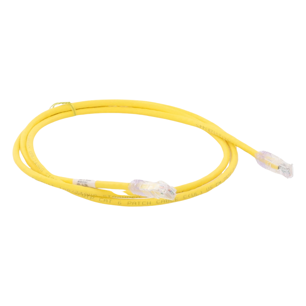 Cable de Parcheo UTP Categoría 6, con Plug Modular en Cada Extremo - 1.5 Metros (4.92 Pies) - Amarillo