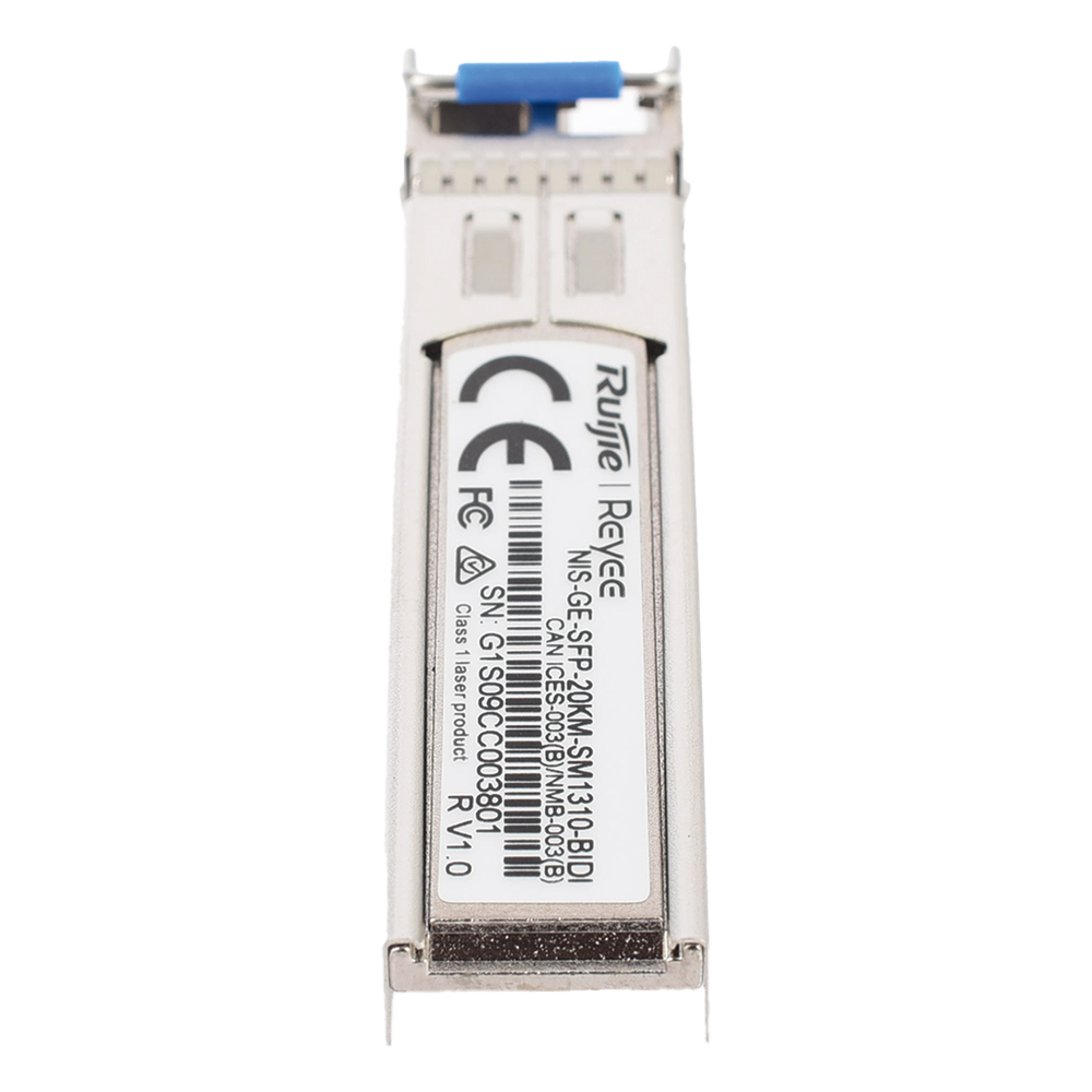 Transceptor Industrial BIDI Monomodo SFP 1G (Lado A), hasta 20 Kilómetros, TX 1310 / RX 1550, soporta Temperaturas de -40° a 85° C