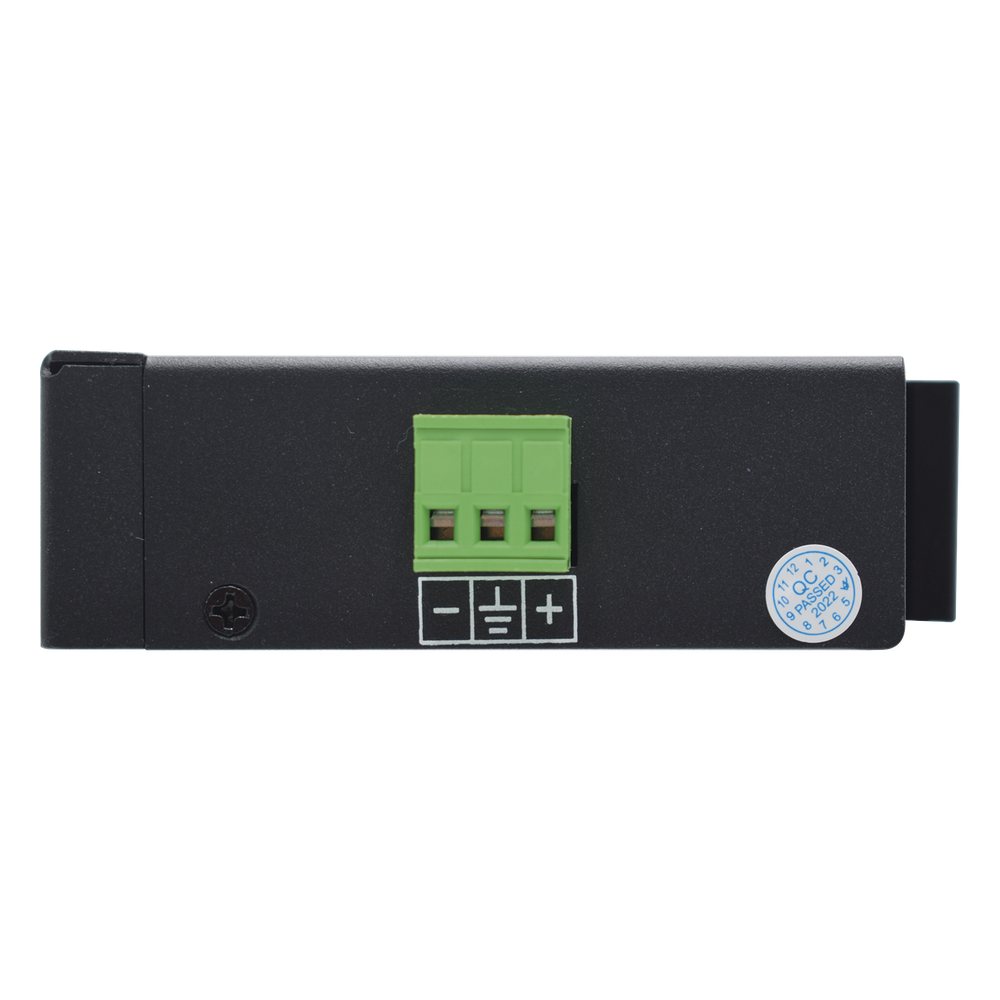 Splitter PoE IN hasta 90 W / Salida DC 12v/16V/24v o 48V / Carcasa metálica / Industrial soporte para riel DIN / Aplicaciones CCTV