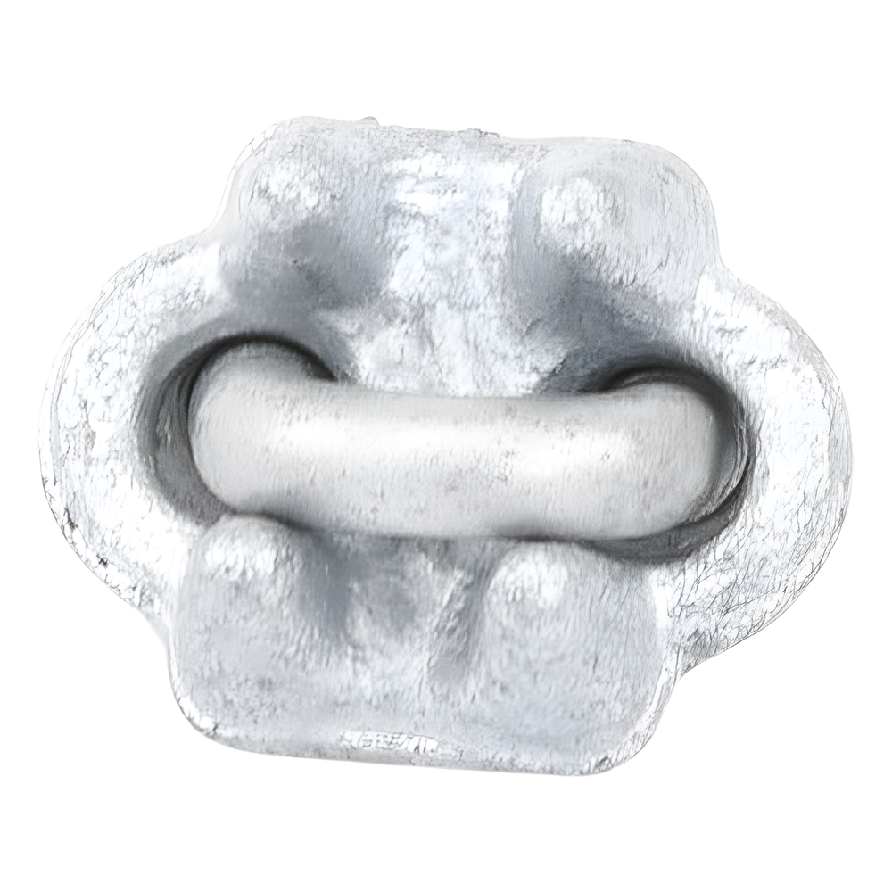 Nudo/ Perro/ Abrazadera Acero Forjado para Cable de 1/4" Galv. por Inmersión en Caliente.